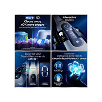 Oral-B iO6 Rechargeable Electric Toothbrush With Travel Case 5 Brushing Modes Interactive Display Grey Opal