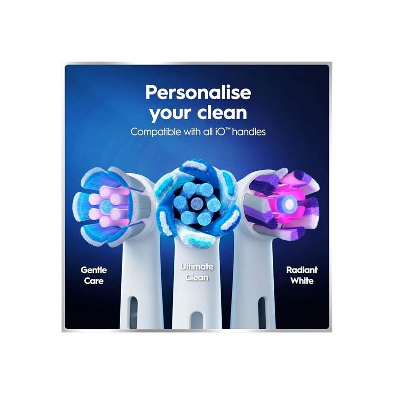 Oral-B iO6 Rechargeable Electric Toothbrush With Travel Case 5 Brushing Modes Interactive Display Grey Opal