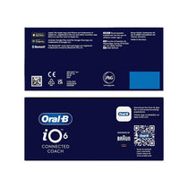 Oral-B iO6 Rechargeable Electric Toothbrush With Travel Case 5 Brushing Modes Interactive Display Grey Opal