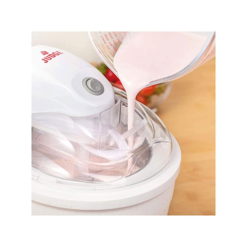 Judge Electricals Ice Cream Maker And Sorbet Maker Stainless Steel 1.5 Litres White