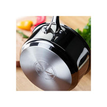 Stellar James Martin 18cm 2.5L Stainless Steel Saucepan With Vented Tempered Glass Lid Induction And Oven Safe Silver