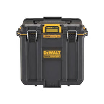 DeWalt TOUGHSYSTEM 2.0 Deep Compact Toolbox Half Width Heavy Duty Storage Case (34kg Capacity) Black/Yellow