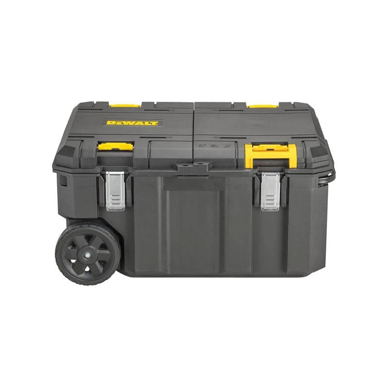 DeWalt TSTAK Stackable Tool Chest 113 Litre IP54 Water Resistant Mobile Job Box Storage Organizer (50kg Capacity) Black/Yellow Main image