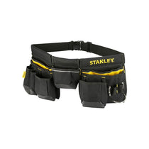 Stanley Essential Tool Belt Pouch Apron With Integrated Hammer Loop And Tape Pocket Black/Yellow