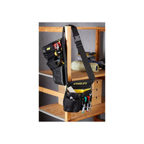 Stanley Essential Tool Belt Pouch Apron With Integrated Hammer Loop And Tape Pocket Black/Yellow