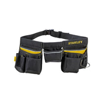 Stanley Essential Tool Belt Pouch Apron With Integrated Hammer Loop And Tape Pocket Black/Yellow