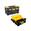 Stanley Essentials 19-Inch Plastic Cantilever Toolbox Multi-Level Storage Organizer (22kg Capacity) Black/Yellow