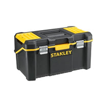 Stanley Essentials 19-Inch Plastic Cantilever Toolbox Multi-Level Storage Organizer (22kg Capacity) Black/Yellow
