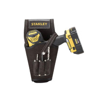 Stanley Leather Drill Holster With 3 Drill Bit Organizer Pockets Brown
