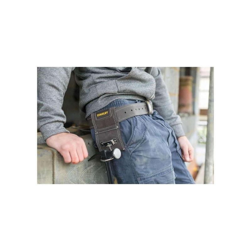 Stanley Leather Hammer Holder With Heavy Duty Steel Loop Black