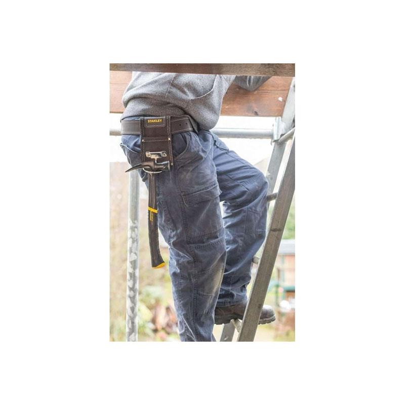 Stanley Leather Hammer Holder With Heavy Duty Steel Loop Black