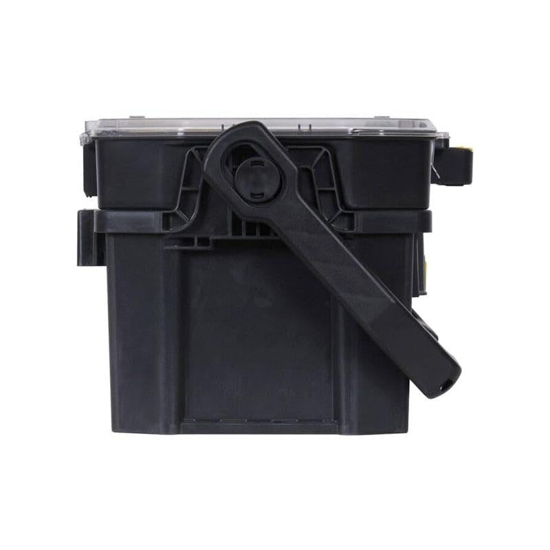 Stanley Tote Plus Toolbox Organizer 19 Inch Heavy Duty Plastic Tool Box Black/Yellow