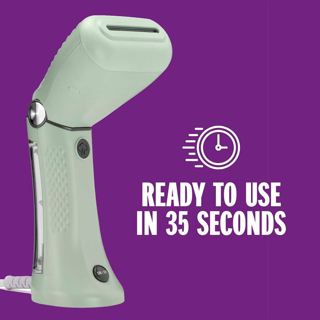 Conair Extreme Steam Handheld Garment Steamer 930W Dual Voltage 90ml Water Tank Mint Green UK Plug