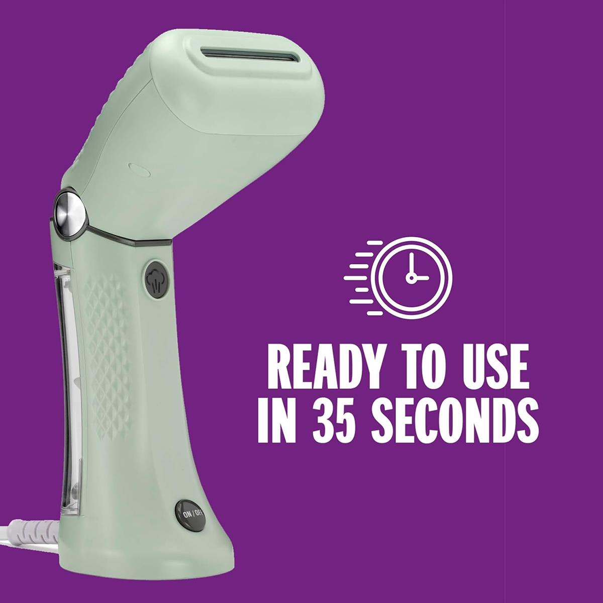 Conair Extreme Steam Handheld Garment Steamer 930W Dual Voltage 90ml Water Tank Mint Green UK Plug