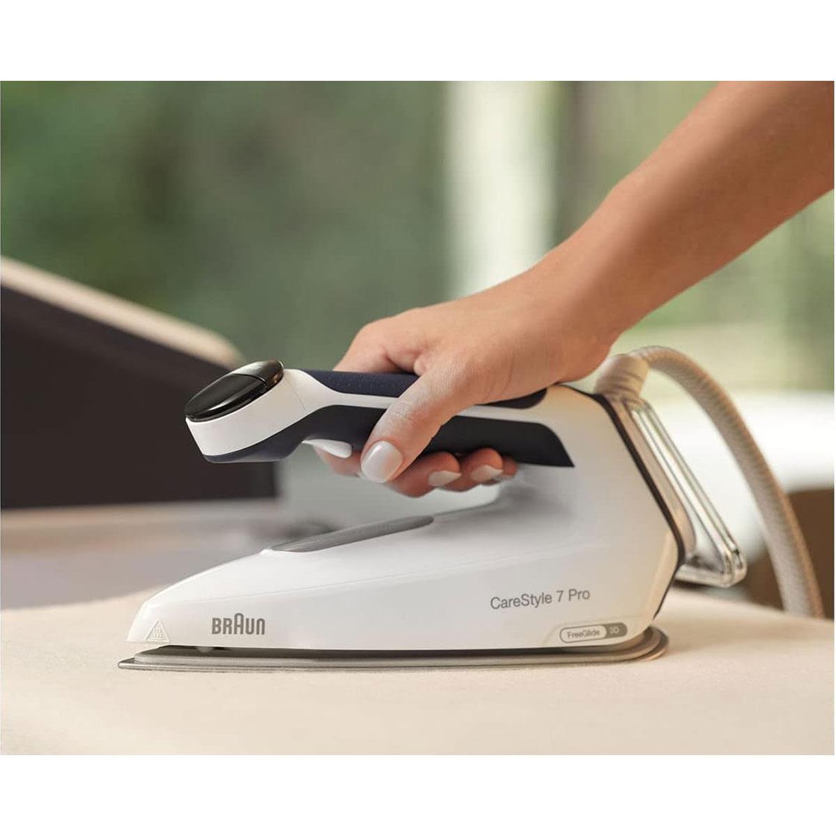 Braun CareStyle 7 Pro Steam Generator Iron with FreeGlide 3D Ceramic Soleplate Smart iCare Mode 2700W Blue Secondary image