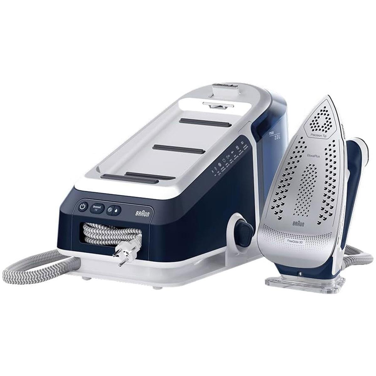 Braun CareStyle 7 Pro Steam Generator Iron with FreeGlide 3D Ceramic Soleplate Smart iCare Mode 2700W Blue