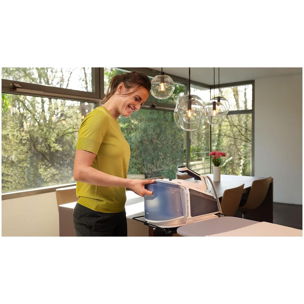 Braun CareStyle 7 Pro Steam Generator Iron with FreeGlide 3D Ceramic Soleplate Smart iCare Mode 2700W Blue