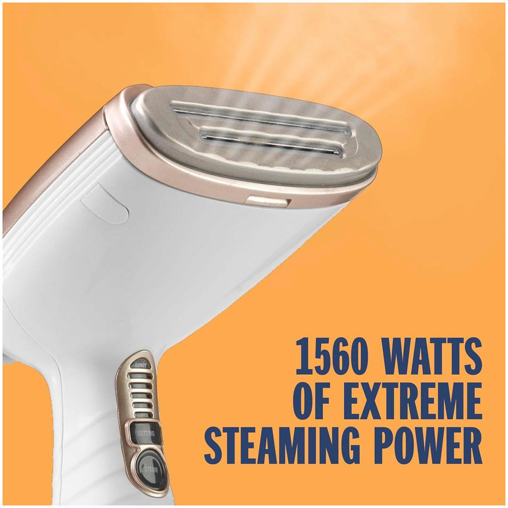 Conair Turbo Extreme Steam Handheld Clothes Steamer 230ml Water Tank 1560W UK Plug White/Champagne