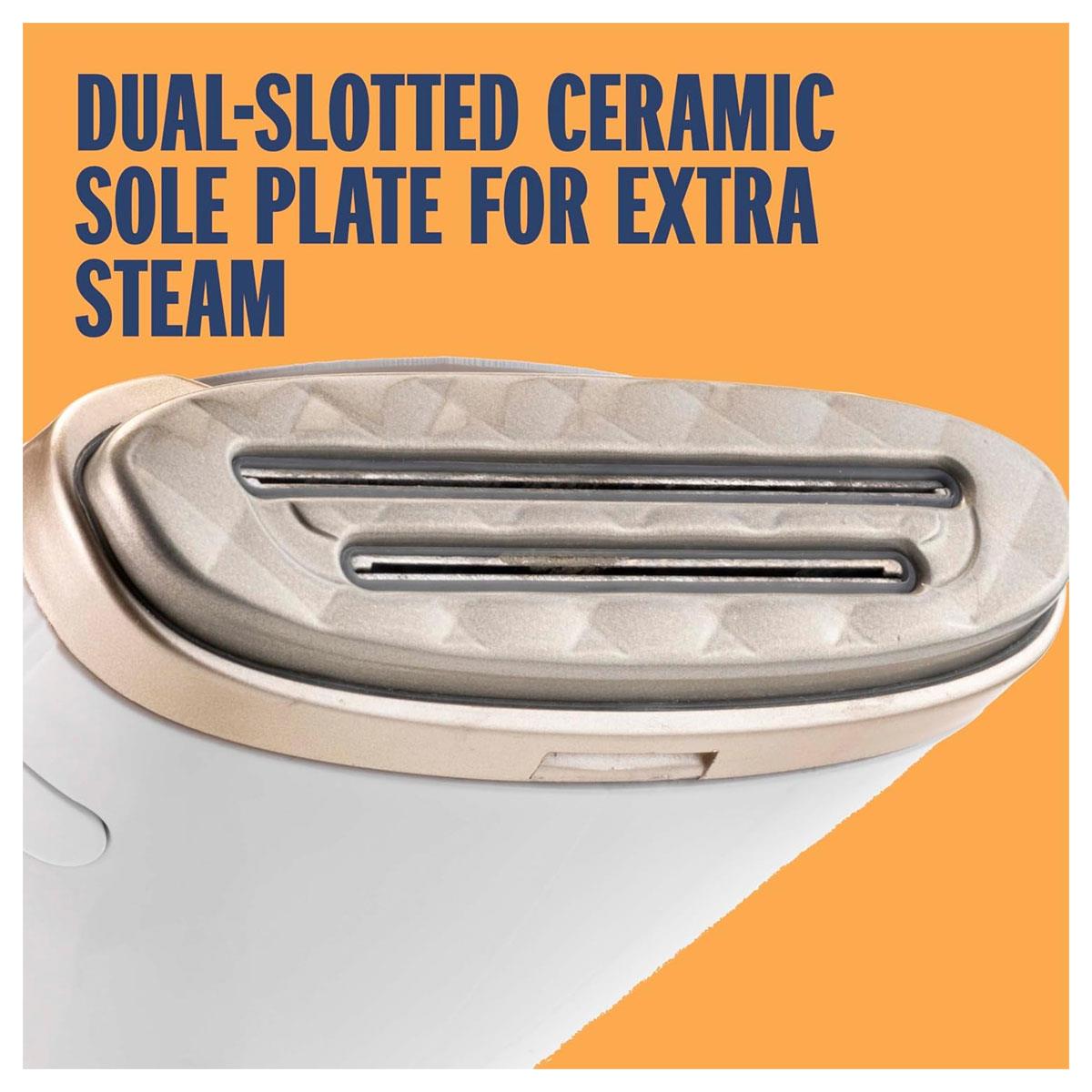 Conair Turbo Extreme Steam Handheld Clothes Steamer 230ml Water Tank 1560W UK Plug White/Champagne