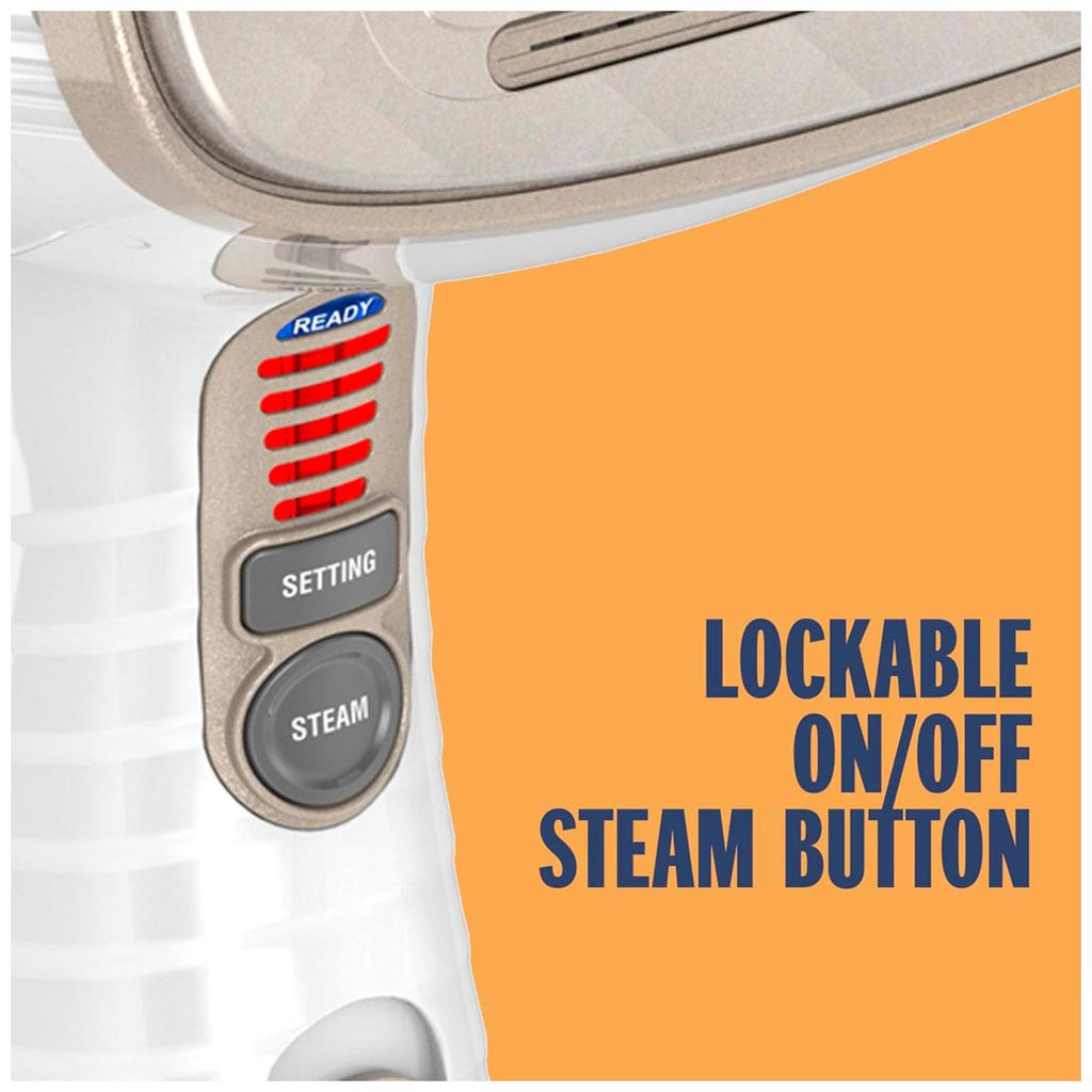 Conair Turbo Extreme Steam Handheld Clothes Steamer 230ml Water Tank 1560W UK Plug White/Champagne