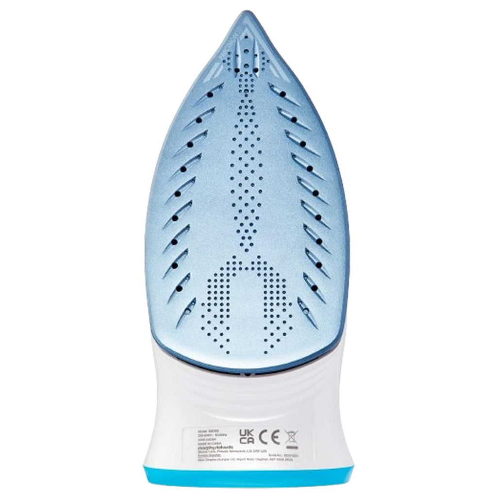 Morphy Richards Crystal Clear Steam Iron Ceramic Non-Stick Soleplate 2400W 350ml 100g Steam Boost Turquoise/White