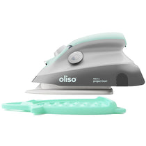 Oliso M3Pro Mini Project Steam Iron With Diamond Ceramic Soleplate LED ProLight Dual Steam Aqua
