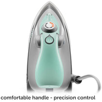 Oliso M3Pro Mini Project Steam Iron With Diamond Ceramic Soleplate LED ProLight Dual Steam Aqua