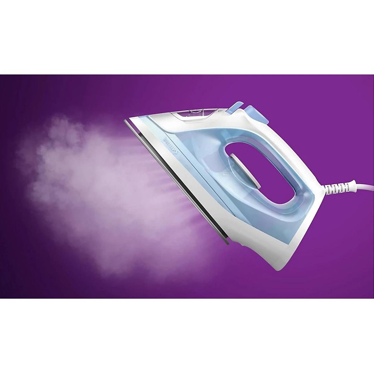 Philips Series 1000 Steam Iron 2000W With Non-Stick Soleplate 250ml Water Tank Light Blue/White