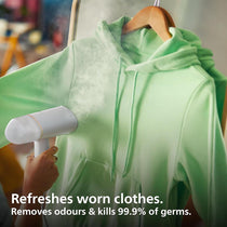 Philips 3000 Series Handheld Garment Steamer 1000W Foldable 120ml Water Tank White