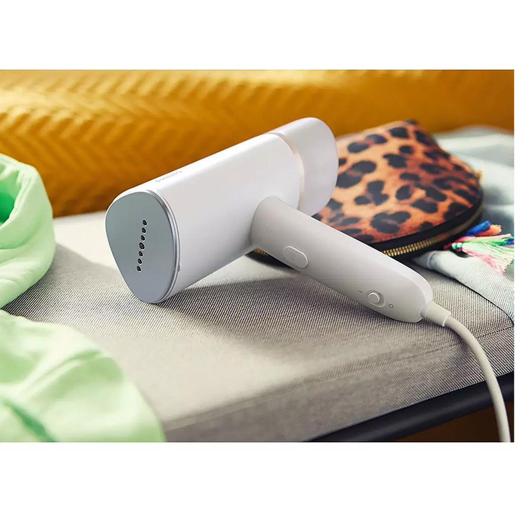 Philips 3000 Series Handheld Garment Steamer 1000W Foldable 120ml Water Tank White