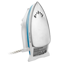 Russell Hobbs Steam Glide Travel Iron Dual Voltage 830W Stainless Steel Soleplate 80ml Tank White And Blue