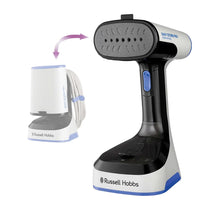 Russell Hobbs Steam Genie Easy Store Handheld Clothes Steamer 1500W Foldable 150ml White & Black