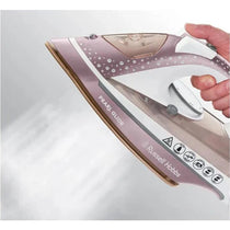 Russell Hobbs Pearl Glide Steam Iron 2600W Pearl Infused Ceramic Soleplate 315ml Champagne