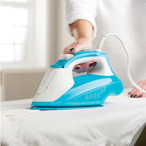 Russell Hobbs Light & Easy Brights Aqua Steam Iron 2400W Fabric Softener Infused Ceramic Soleplate 240ml