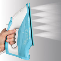 Russell Hobbs Light & Easy Brights Aqua Steam Iron 2400W Fabric Softener Infused Ceramic Soleplate 240ml