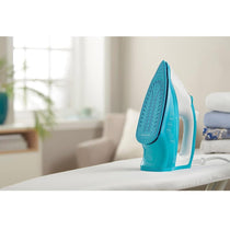 Russell Hobbs Light & Easy Brights Aqua Steam Iron 2400W Fabric Softener Infused Ceramic Soleplate 240ml