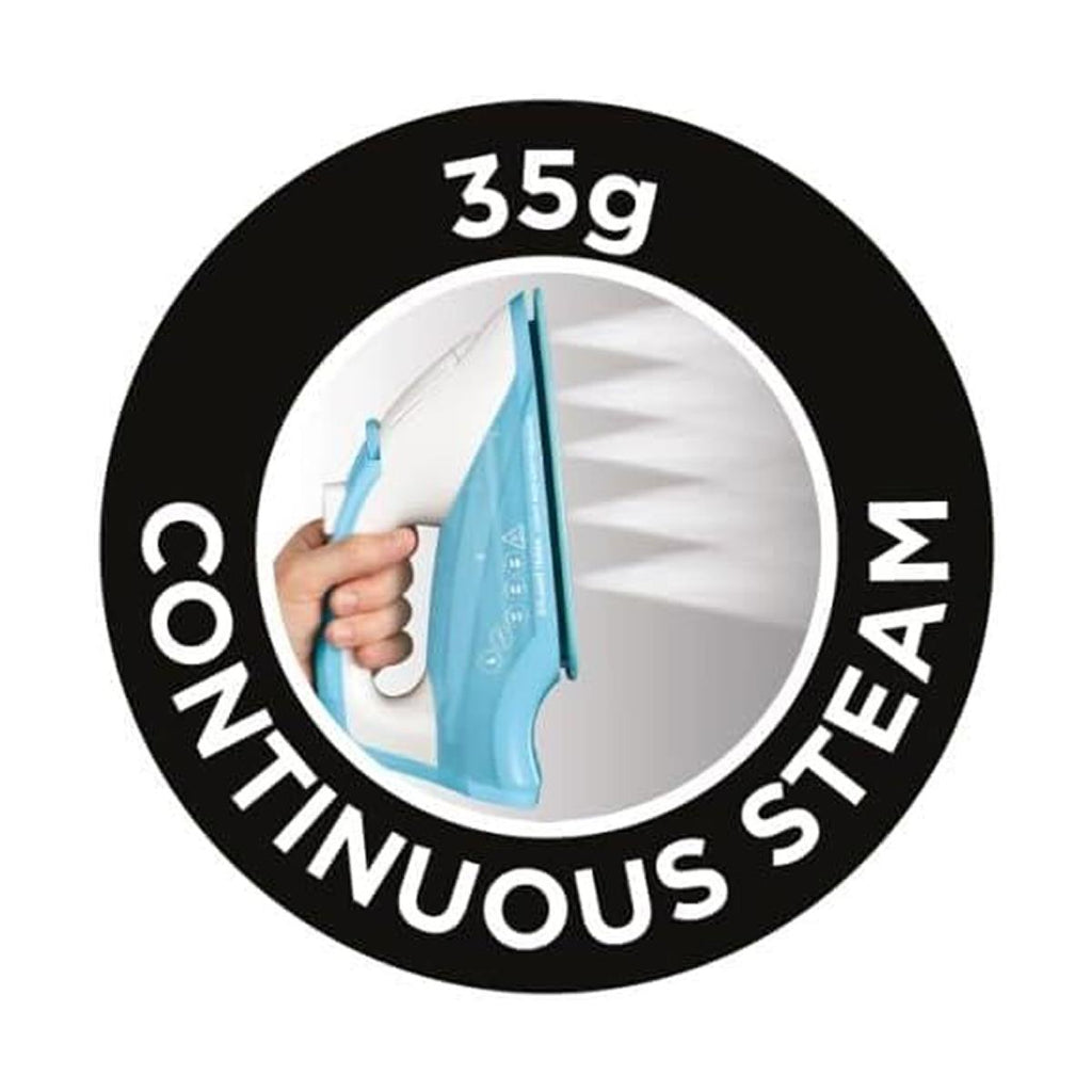 Russell Hobbs Light & Easy Brights Aqua Steam Iron 2400W Fabric Softener Infused Ceramic Soleplate 240ml