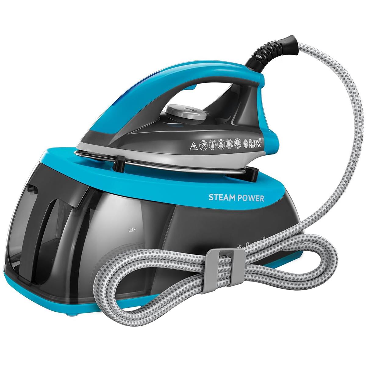 Russell Hobbs SteamPower Aqua Steam Generator Iron 2400W 1.3L 4.5 Bar Stainless Steel Soleplate Main image