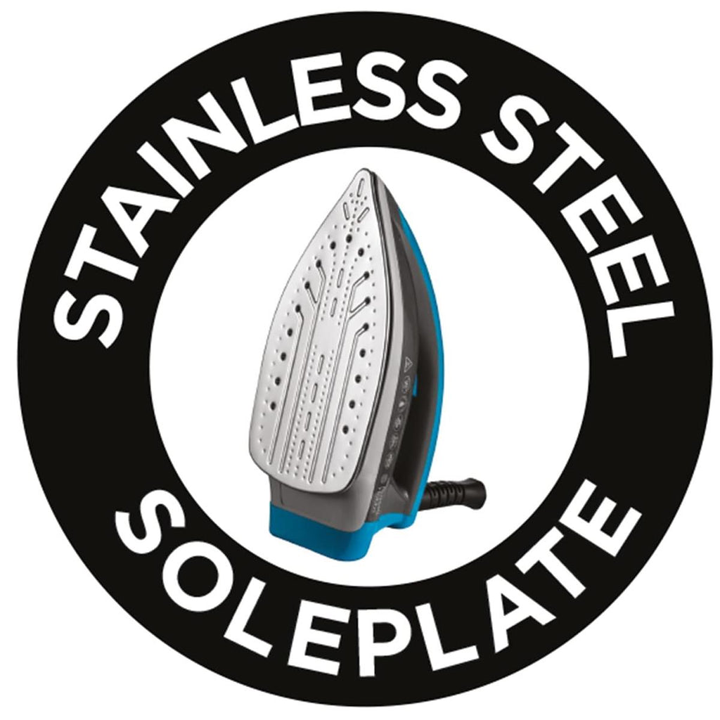 Russell Hobbs SteamPower Aqua Steam Generator Iron 2400W 1.3L 4.5 Bar Stainless Steel Soleplate