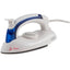 Sew Easy Mini Steam Iron 700W Foldable Handle Teflon Non-Stick Aluminium Soleplate White And Blue