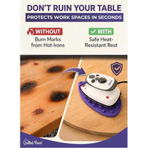 The Quilted Bear Mini Iron Rest Silicone Heat Resistant Iron Pad For Quilting And Crafts Lime Green