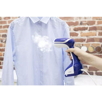 Tower Garment Steamer 1000W Handheld Clothes Steamer With Ceramic Soleplate 200ml Tank Blue And White