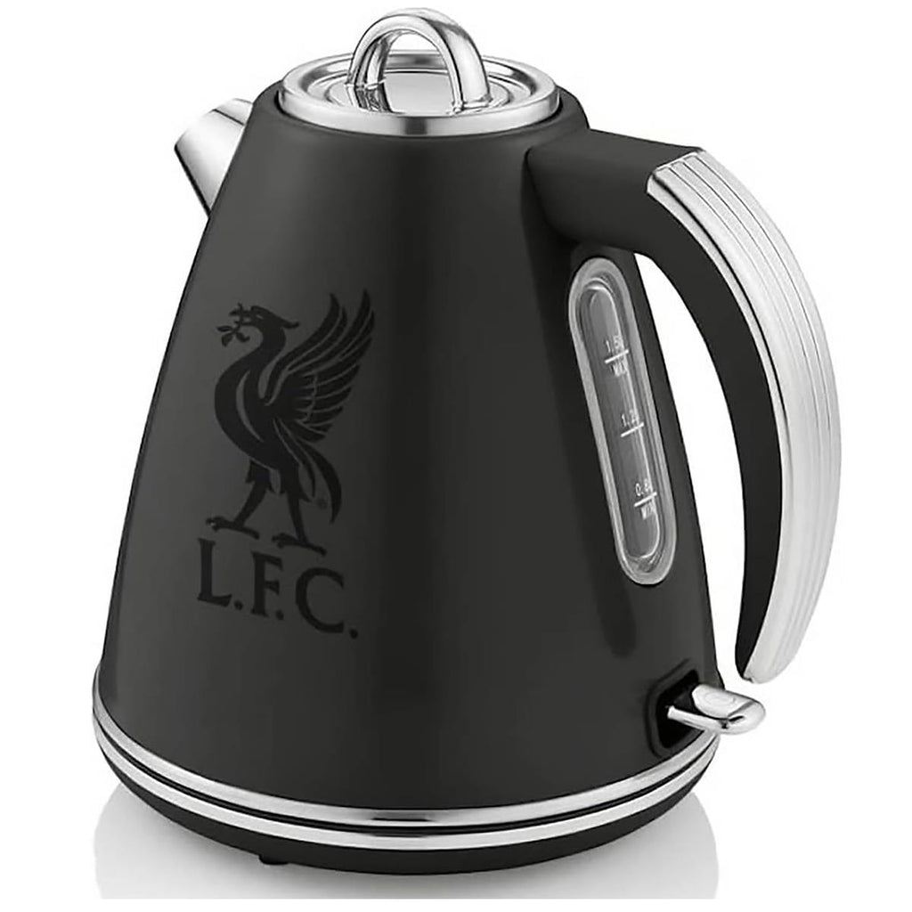 Swan Official Liverpool FC Retro Jug Kettle 3000W 1.5 Litre Stainless Steel Black