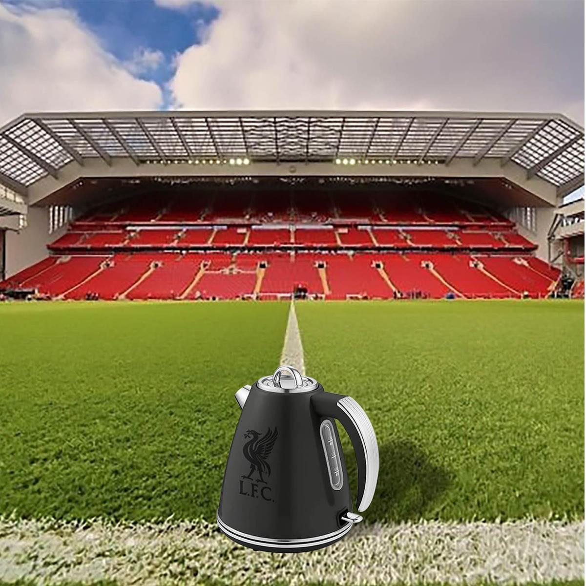 Swan Official Liverpool FC Retro Jug Kettle 3000W 1.5 Litre Stainless Steel Black Secondary image