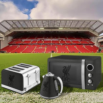 Swan Official Liverpool FC Retro Jug Kettle 3000W 1.5 Litre Stainless Steel Black