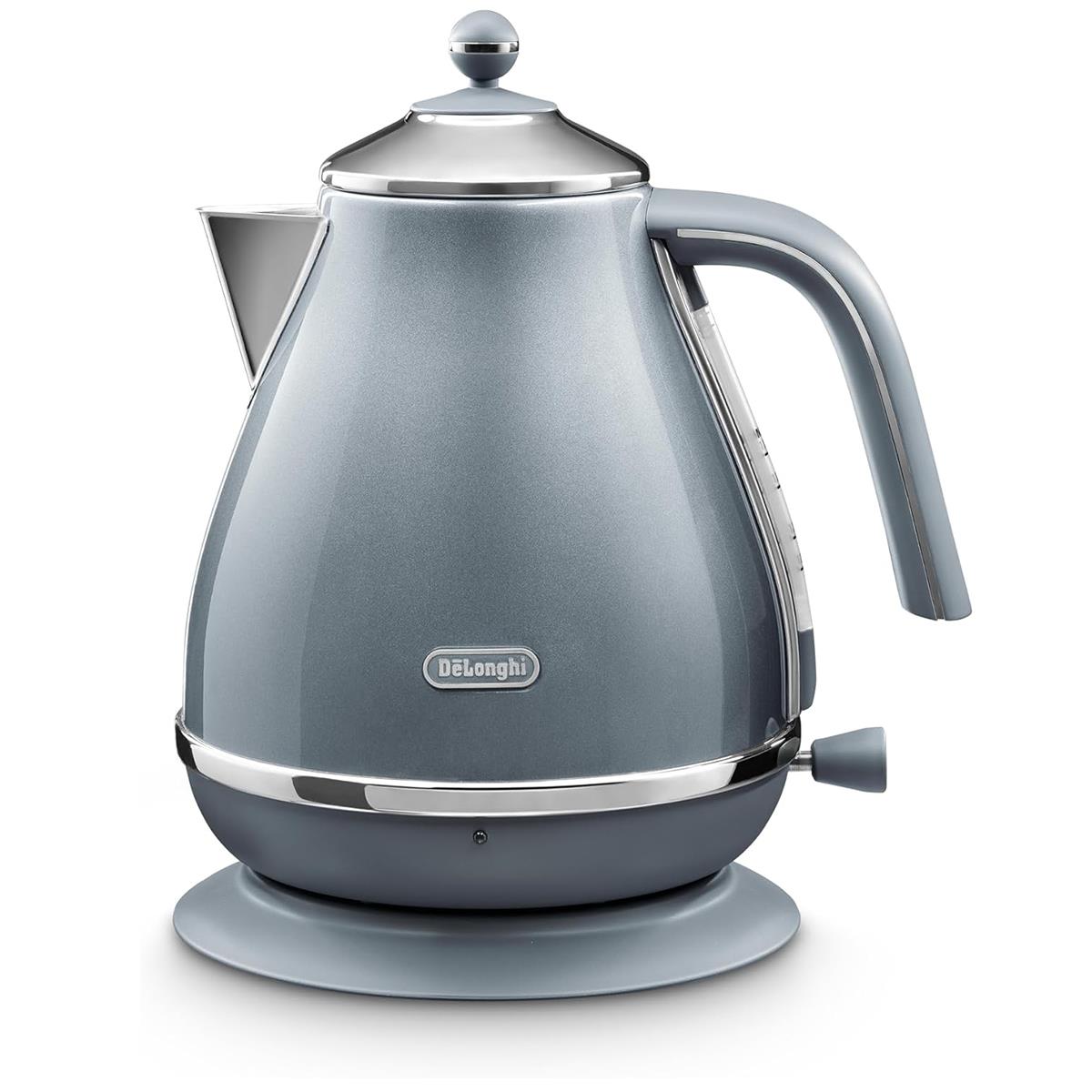 Delonghi Icona Metallics Electric Jug Kettle 3000W 1.7 Litre Stainless Steel Removable Anti-Scale Filter Azure Blue Main image