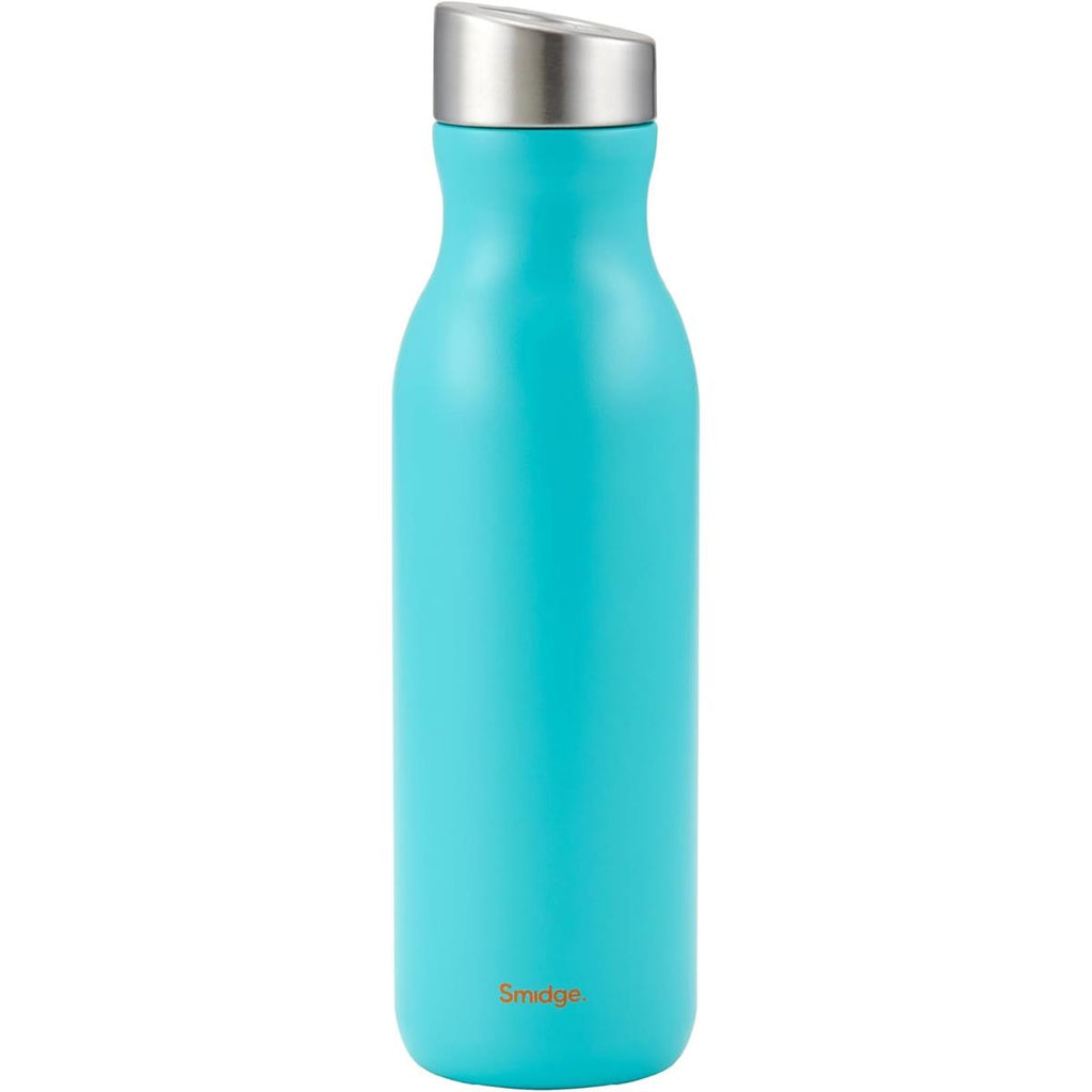 Smidge Stainless Steel Insulated Water Bottle 500ml Double Wall Vacuum Flask BPA-Free Leak Proof Aqua
