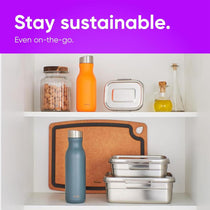 Smidge Stainless Steel Insulated Water Bottle 500ml Double Wall Vacuum Flask BPA-Free Leak Proof Aqua