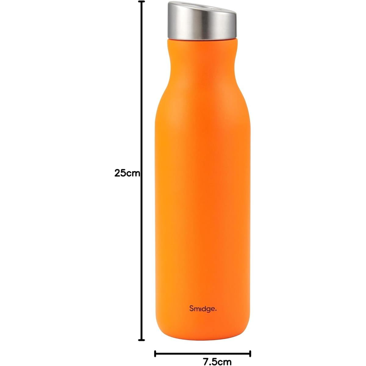 Smidge Stainless Steel Insulated Water Bottle 500ml Double Wall Vacuum Flask BPA-Free Leakproof Citrus Secondary image