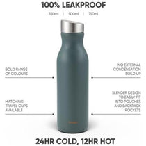 Smidge Stainless Steel Insulated Water Bottle 500ml Double Wall Vacuum Flask BPA-Free Leakproof Storm